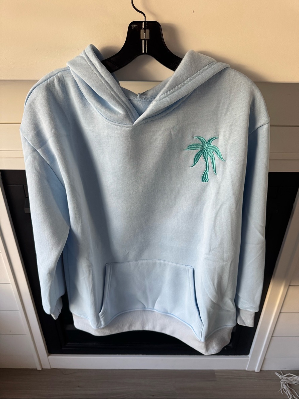 Rosa Clothing Everything Comes In Waves Embroidered Oversized Hoodie Surf Waves